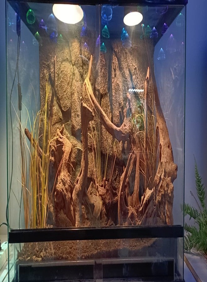 WOLEDOE Fake Desert Dry Grass, Reptile Plants for Terrarium, Bearded Dragon Tank Accessories Habitat Decor fit Crested Gecko Leopard Lizard Chameleon Ball Python Snake - Image 4